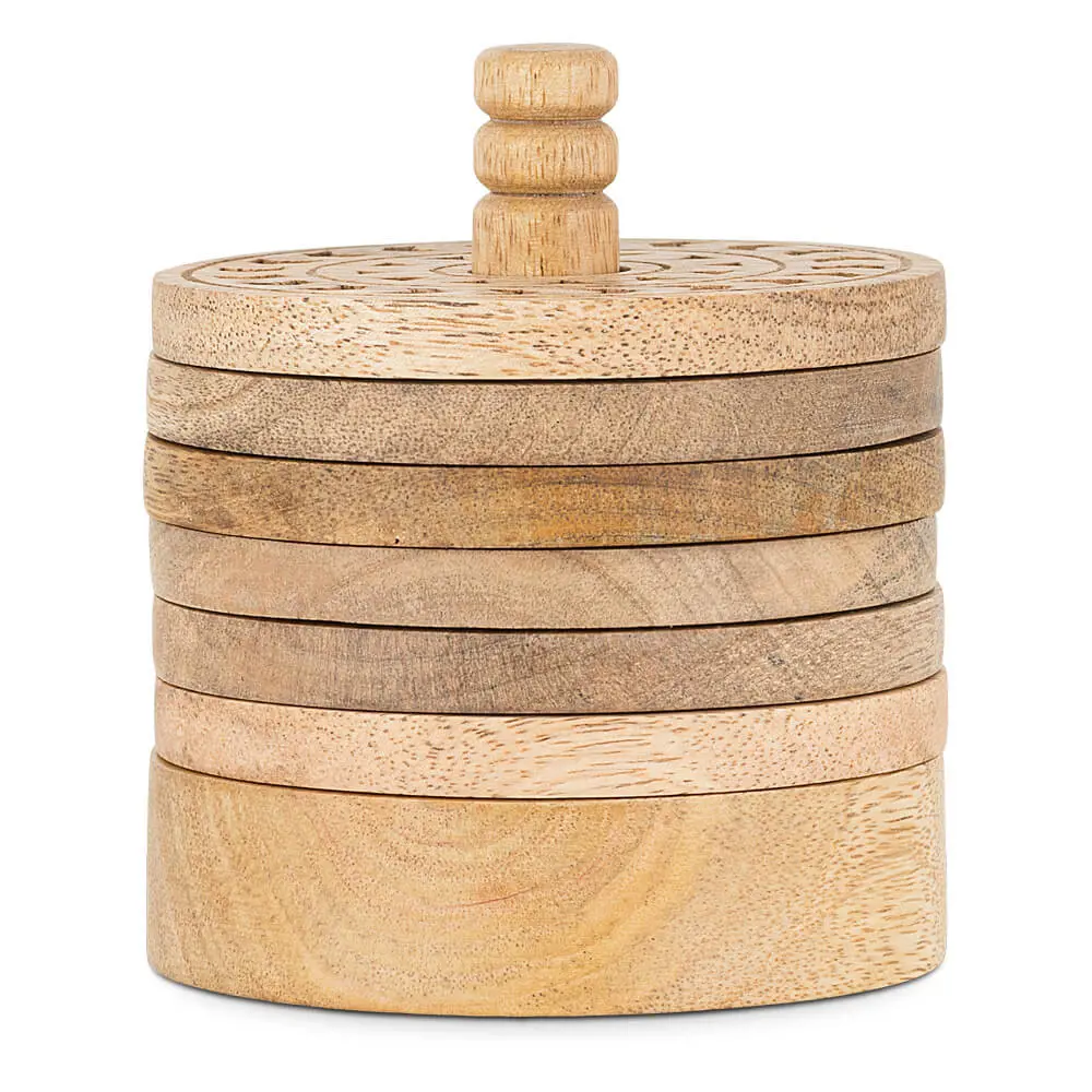 Nkuku Anali Mango Wood Coasters